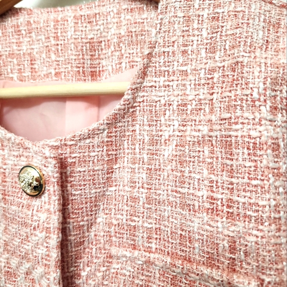 Soft Tweed Blazer (pink) - Picture 3 of 4